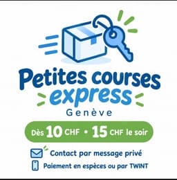 Petites courses à Genève – service rapide et pratique.